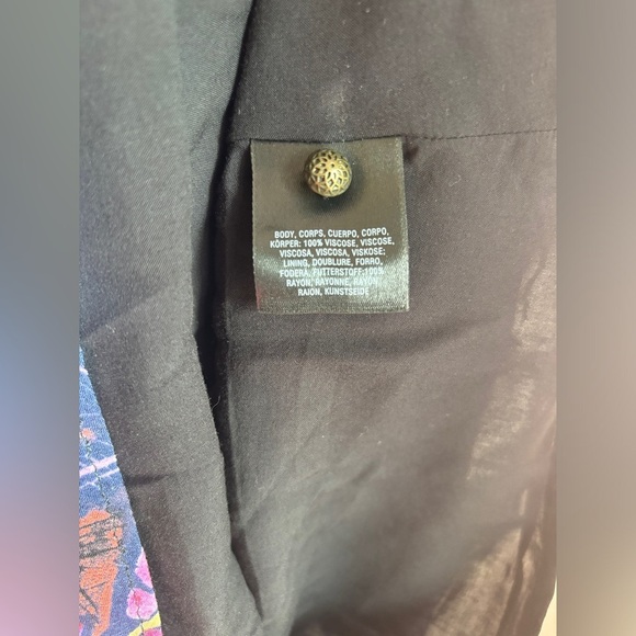 Anthropologie Maeve Elia Tropical Floral Open Shoulder Flutter Sleeve Dr… - Picture 7 of 11